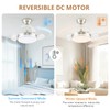 STERREN 30" Retractable Ceiling Fans with Lights, Dimmable LED Ceiling