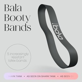 Bala Bandas de resistencia para mujeres y hombres, paquete de 5 bandas elásticas de ejercicio para entrenar, muñeca, tobillo, piernas y botines, banda
