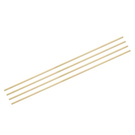 MECCANIXITY 4pcs Brass Rods (4mm) 5/32 Inch x (354mm) 14 Inch Brass Solid Round Stock Lathe Bar for Knife Handles Pin DIY Craft Model Plane