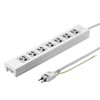 Sanwa Supply TAP-F37-3ZSR Power Strip 7 Outlet (3P) 3 m