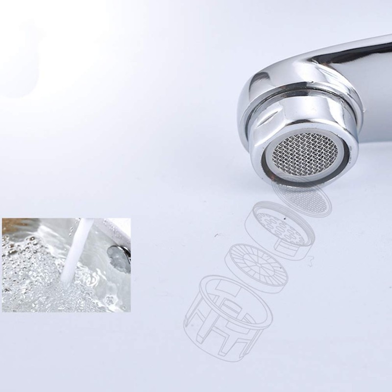 DOITOOL Stainless Steel Single Hole Cross Faucet Set Vintage Bathroom