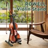 ROWELL Violin Stand Violin Stand with Bow Holder Foldable Portable