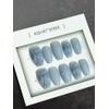 Cross emboss handmade handmade nail tips - short stiletto /