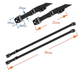 VICASKY Straps for Tv Furniture Wall Anchors Easy Install Proofing Kit for Dressers Cabinets Black