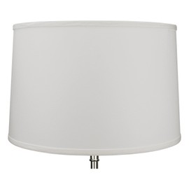 FenchelShades.com 16" Top Diameter x 17" Bottom Diameter x 11" Height Fabric Drum Lampshade Spider Attachment (Cream)