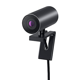 Dell UltraSharp HDR 4K Webcam with Privacy Cover, HD USB Computer Camera with 4K Sony STARVIS CMOS / IR / Proximity Sensor, Black - Anodized Aluminum 