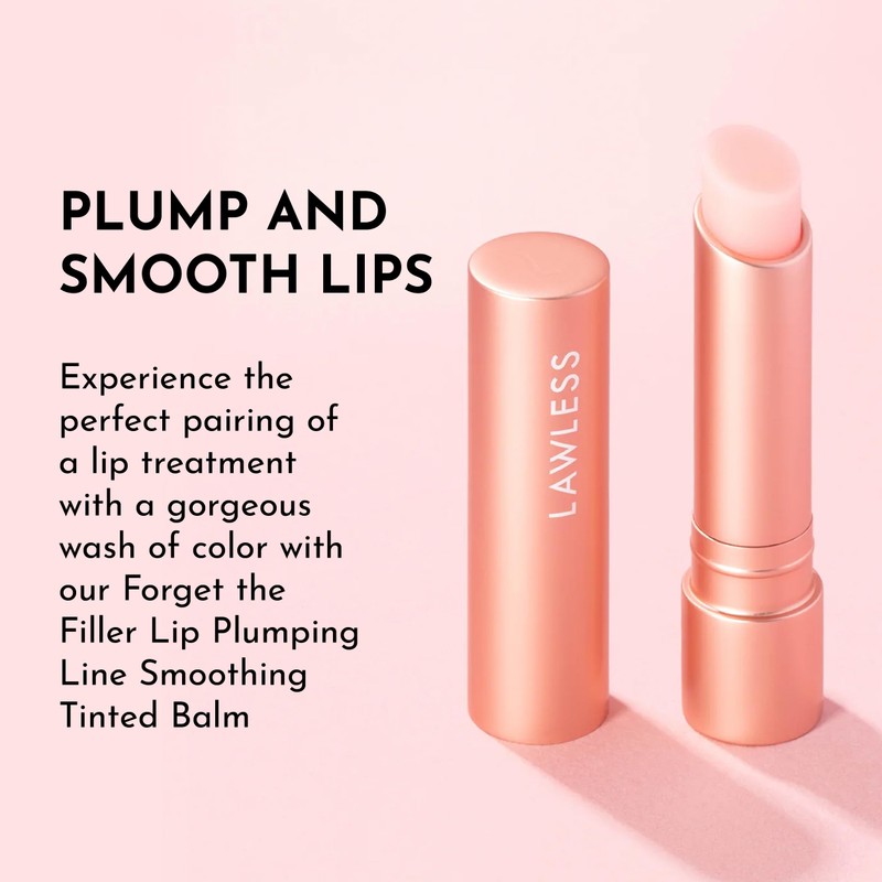LAWLESS Women's Forget the Filler Lip Plumping Line Smoothing Tinted