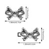 8 Pairs Cute Metal Bows Buttons, Detachable Adjustable Bow Jean