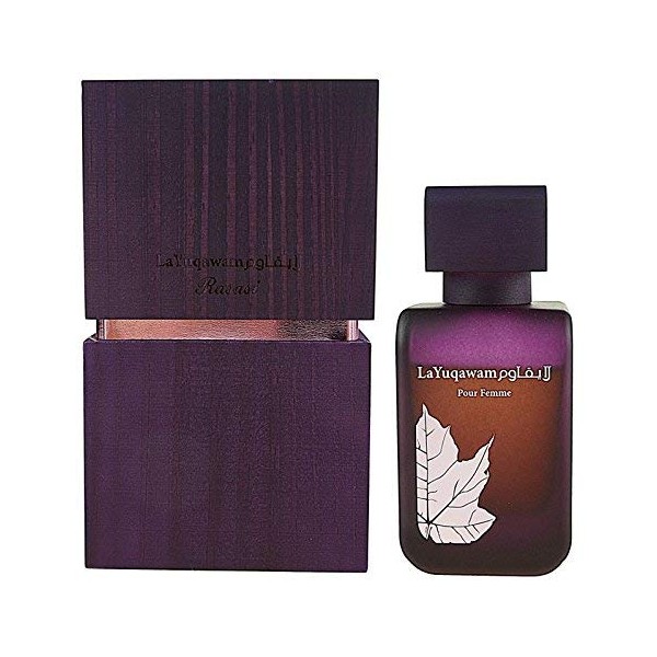 La Yuqawam EDP (Eau De parfum) for Women 75 ML (2.5 oz) | Lovely Pour Femme Spray | Sensuous oud Notes inflected by floral sweet, tangy and citrus | Signature Arabian Perfumery | by RASASI Perfumes