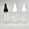Clear Round 30ml Dispensing Bottle with Pointed Cap Travel Dispenser Bottle 8ea