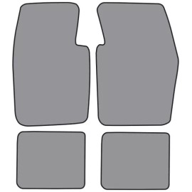 ACC Plymouth Duster Black Carpet Floor Mats 4PC with Logo on all-Fits All 1974-1976