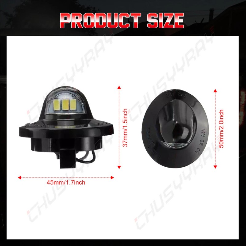 CHUSYYRAY LED License Plate Light Assembly Replacement For Ford F