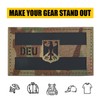 DEU Germany IR Infrared Reflective Patches, Velcro Military German Army