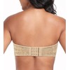 DotVol Women Strapless Push Up Bra Custom Lift Invisible Wing
