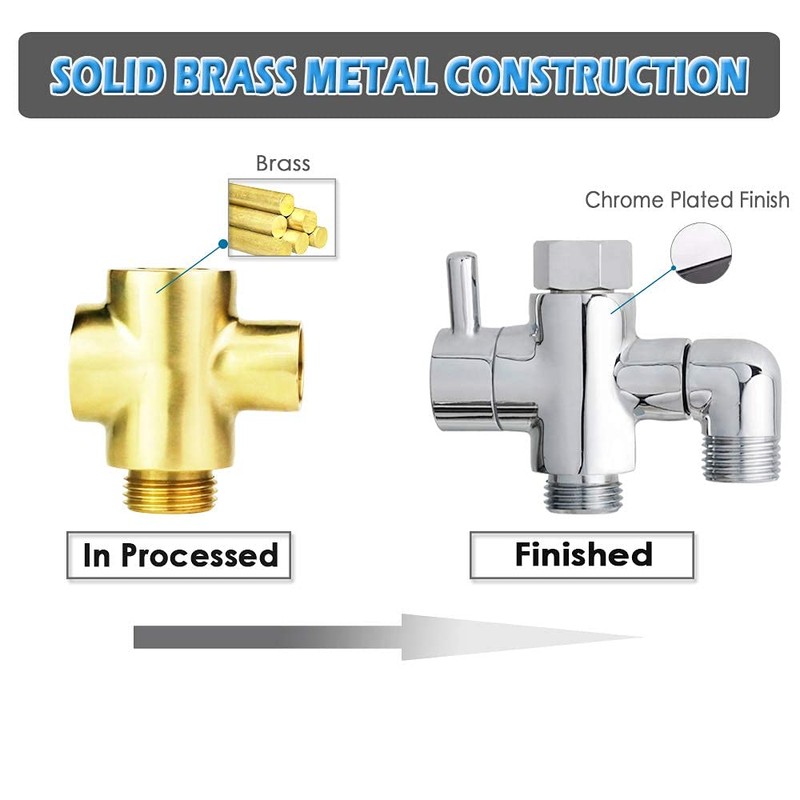 Brass Shower Arm Diverter Valve for Handheld Shower Head and