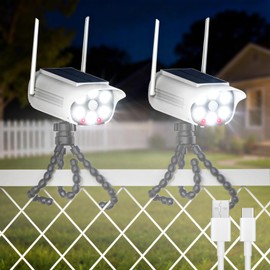 Tryme Solar Motion Sensor Outdoor Lights Octopus with Flexible Tripod