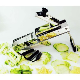 Mandoline Slicer - Vegetable Slicer - Stainless Steel by Gourmet Tek