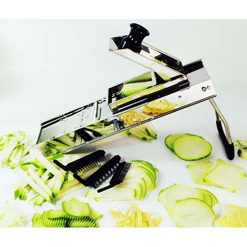 Mandoline Slicer - Vegetable Slicer - Stainless Steel by Gourmet