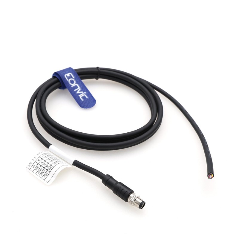 M8 8 Pin A Code Male to Open Aviation Sensor