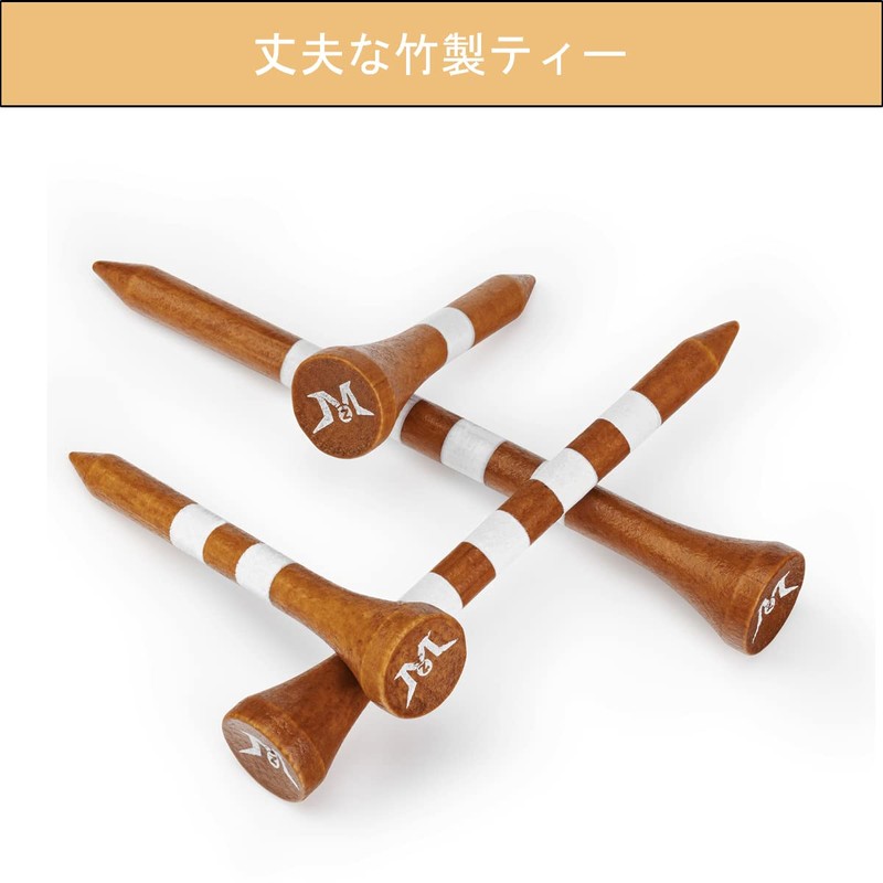 MAZEL Golf Tees Wood Tees Long Tees 70mm/83mm (Pack of