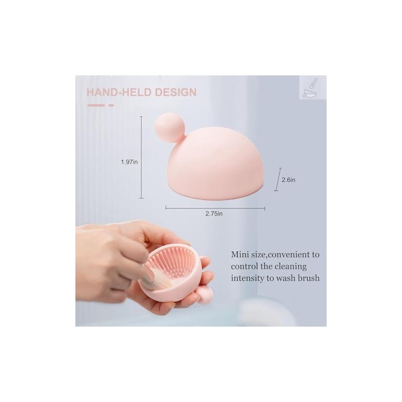 Limpiador de brochas de maquillaje