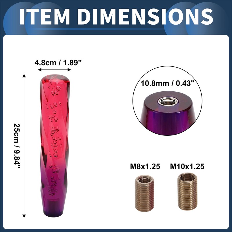 INFINAUTO Car Shift Knob 25cm Universal Auto Manual Car Gear