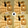 Capslad Plug in Wall Sconces Set of Two Dimmable Boho