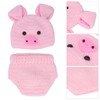 SUNGOOYUE Newborn Photography Props, Baby Cute Animal Photoshoot Outfit Woolen
