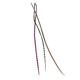 One Fine Day Feathers Feder-Haarverlängerung, echte Federn für Haar, 22-33 cm - Pink Auburn (3 Federn)