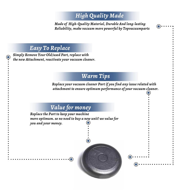 Replacement Part For Eureka Mighty Mite Vacuum Rear Wheels (2Pack)