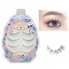 Mikiwi 4 Pairs Natural False Eyelashes Natural Transparent Eye Shapes