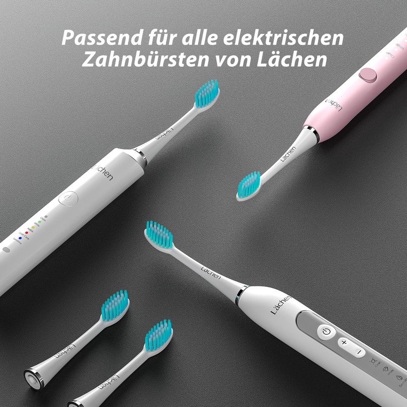 Lächen Replacement Brush Head, Very Soft Brush Bristles, Suitable for
