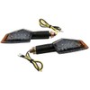 2 PCS Long Stalk LED Turn Signals Lights Blinkers for