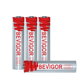 BEVIGOR AAA Lithium Batteries, Triple A Lithium Batteries, 1.5V 1200mAh Longer Lasting AAA Batteries for Flashlight, Toys, Remote Control etc High-Tech Device, Non-Rechargeable, 4Pack