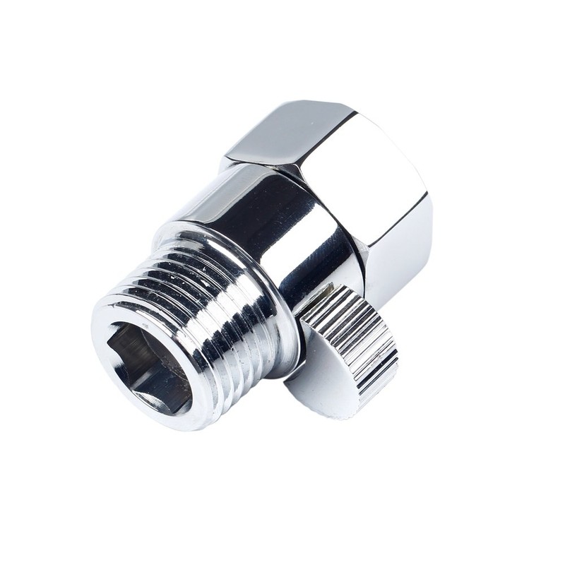 G1/2" Full Brass Shower Head Flow Control Shut Off Valve
