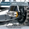 2PCS Bicycle Axle Adapter for M10 x 1.0, 3/8" x