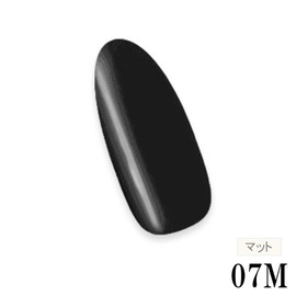 Color Gel Domestic Cosmetics Registered Gel Nail Matte Color 0.2 oz (5 g) LED / UV Light Compatible 07M Black Pro Nail Single Item Black