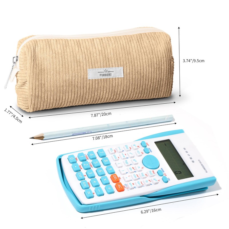 Purbert Pencil Bag Pen Case, Soft Corduroy Small Pencil Pouch