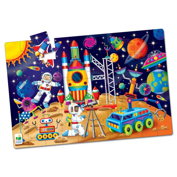 The Learning Journey: Jumbo Floor Puzzles Out in Space - Extra Large Floor Puzzles for Kids - Preschool Toys & Activities for Children Ages 3-6 Years (50 Pieces)