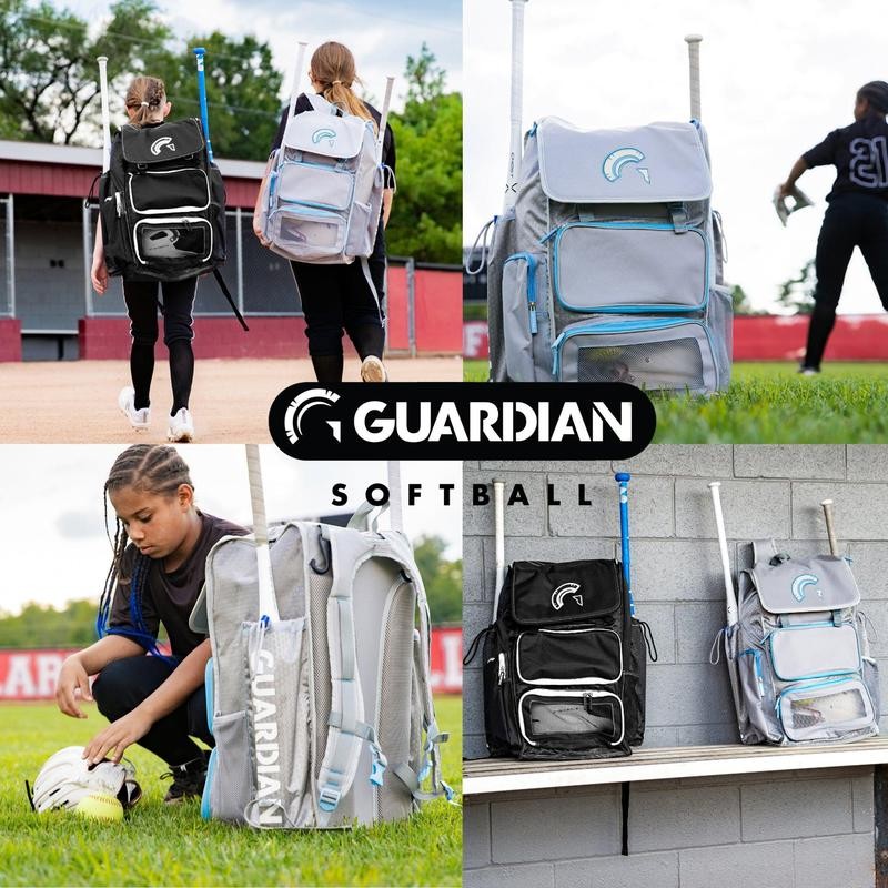 Guardian Baseball Diamond Series Baseball Softball Bag (Grey/Carolina Blue)