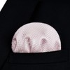 HISDERN Men's Self Tie Bow Tie with Pocket Square Set