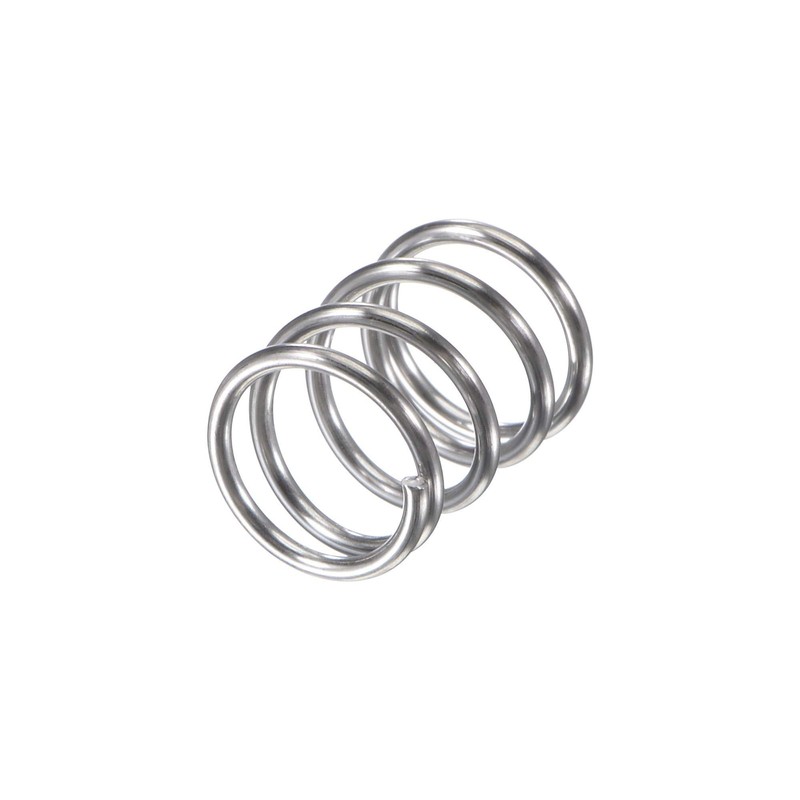 TA-VIGOR 10Pcs Extended Compressed Spring, 8mm OD,0.8mm Wire Size,10mm Length