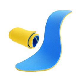 Healeved 1pair Breathable Women Insoles Sweat Absorbing Shoe Inserts Odor-resistant Sports Shoe Cushions Ergonomic Arch Support Yellow Blue