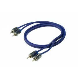 Scosche EFX Rogue R6 2-Channel Twisted Pair RCA Interconnect Audio Cables - 2CH OFC Car Stereo, Power Sports & Marine Connector Cable - 6 Foot Male to Male