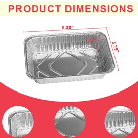 Universal grill drip pans for Monument Grills Grease Tray, Aluminum Drip Pan Liners for Monument 24367 24633 35633 25392 41847NG 17842 14633 Parts and More, Grease Liners for Gas Grills 8.4 x 5.8 Inch