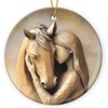 Horse Ornaments for Christmas Tree 2025, Double Sided Ceramic Hanging