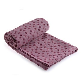 Microfibre Yoga Towel with Non-Slip Nubs Yoga Mat Pad Fitness Sports Towel Underlay Towel for Yoga Mat Light Purple