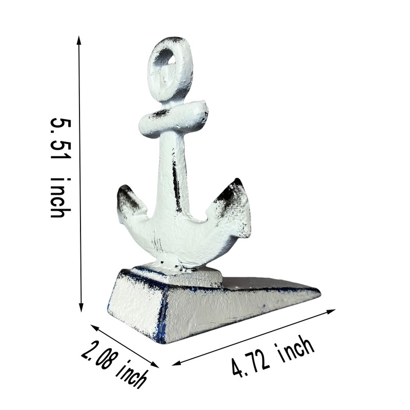 2 PCS Door Stoppers for Bottom of Door Cast Iron