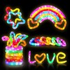 12 Stück Pop Tubes, 2023 LED Pop Tubes Fidget Toys