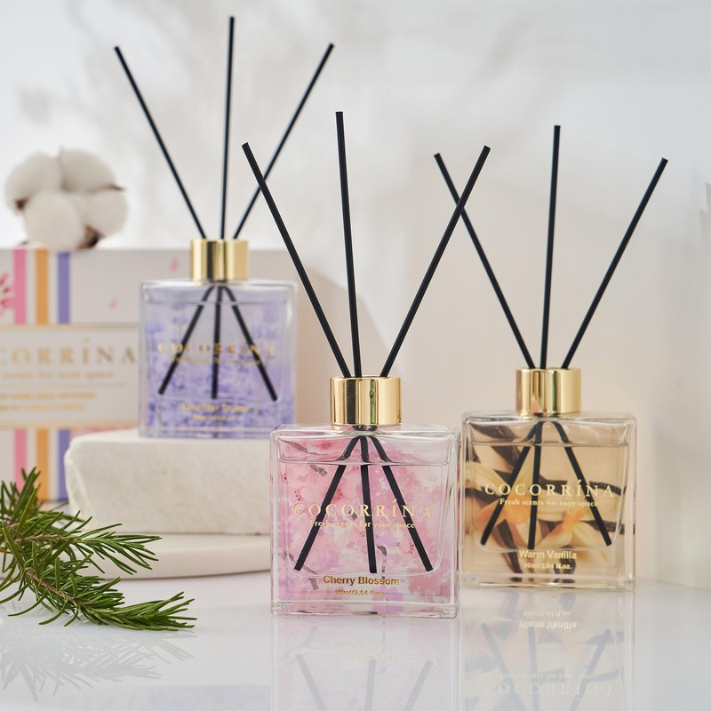 COCORRÍNA Reed Diffuser Set of 3-3 Pack/ 3.04 Fl.oz Diffuser